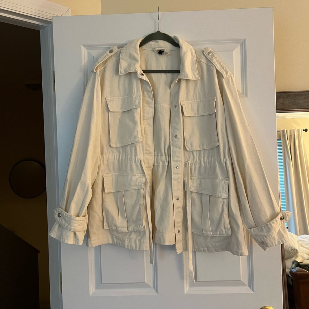 H&M Cotton Twill Utility Jacket